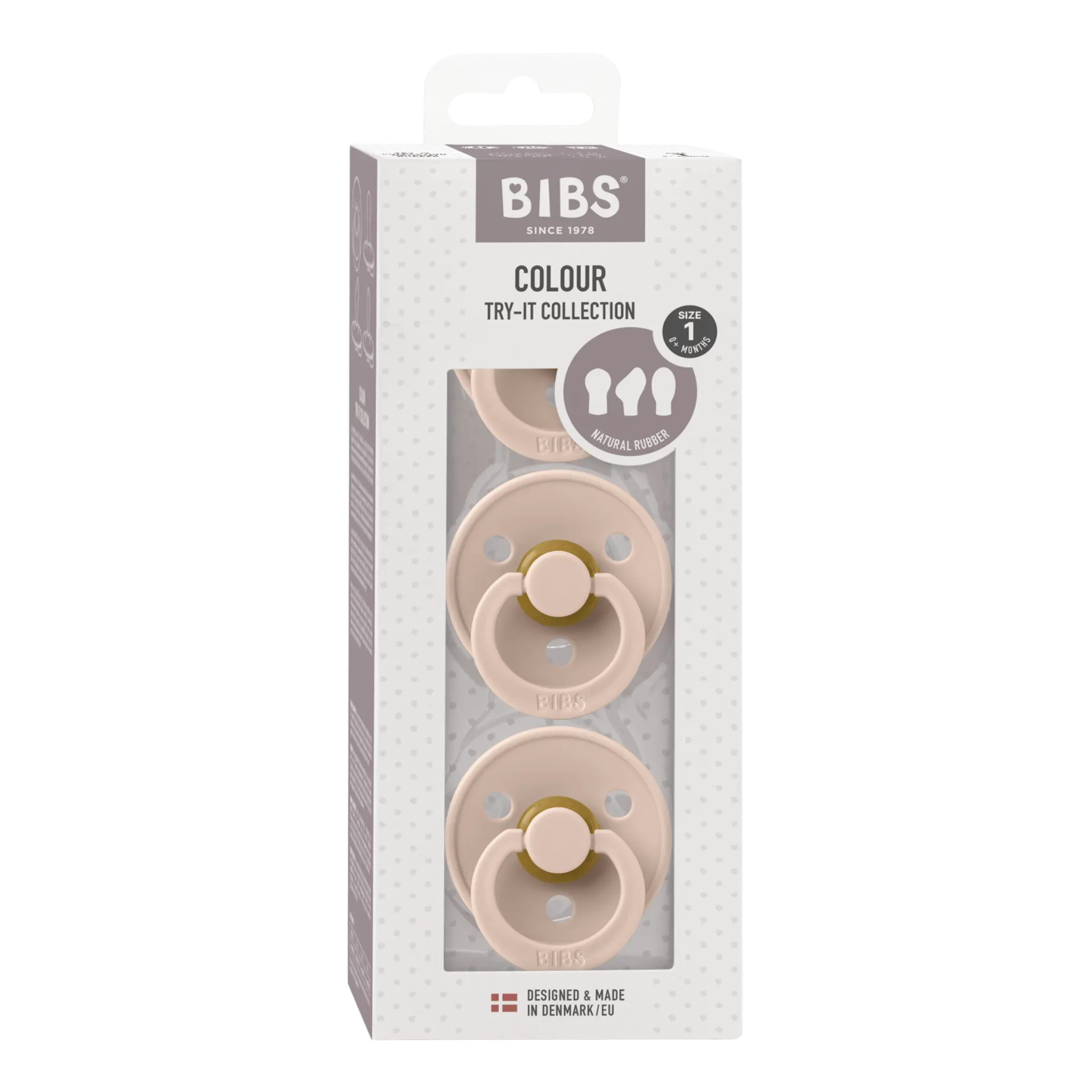 3-Pack Try-it Pacifiers- Blush