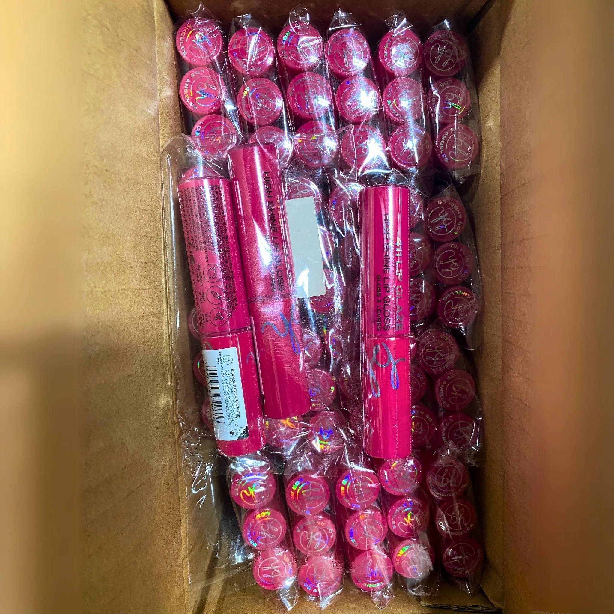 BH Los Angeles 411 Lip Glaze High Shine Lip Gloss 0.23 fl Oz (72 Pcs Lot)