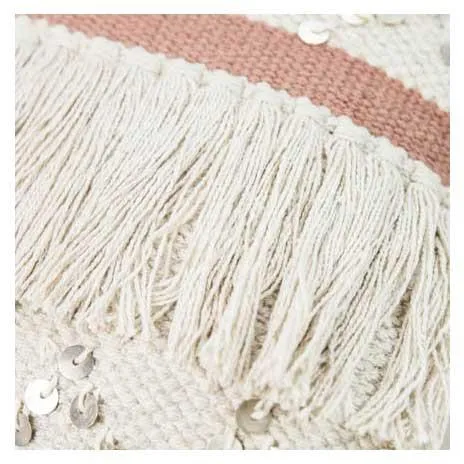 Blush Fringe Cushion (45cm)
