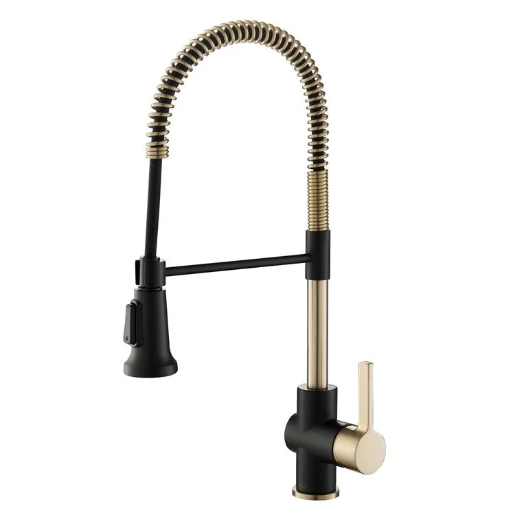 Britt Single Handle Commercial Kitchen Faucet with Dual-Function Sprayer