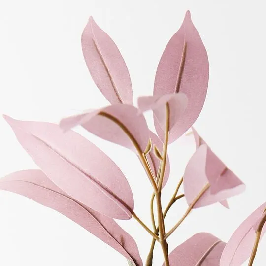 Eucalyptus Long Leaf Spray Dusty Pink 78CML