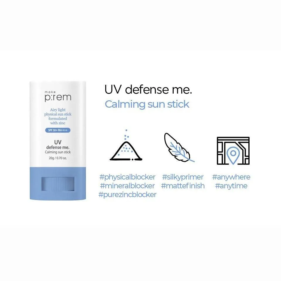 make p:rem UV Defense Me. Calming Sun Stick SPF 50  PA     20g