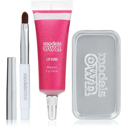 Models Own Lip Gunk Metallic Lip Paint - Shout No.04 Pink Lipgloss Makeup Cosmetic Beauty