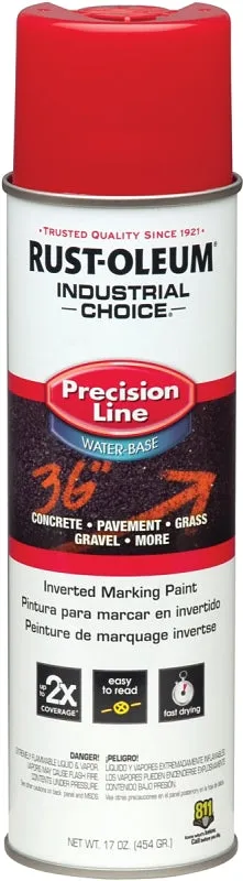 Rust-Oleum 203038 Inverted Marking Spray Paint, Safety Red, 17 oz, Can :CAN: QUANTITY: 1