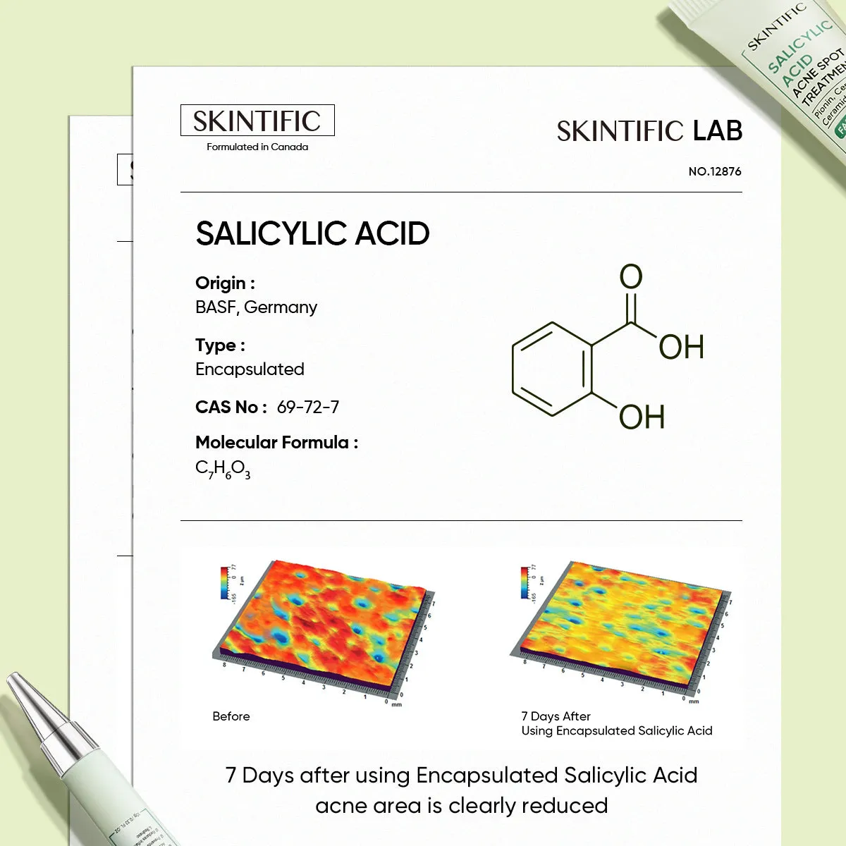 SKINTIFIC Salicylic Acid Acne Spot Treatment (10g)